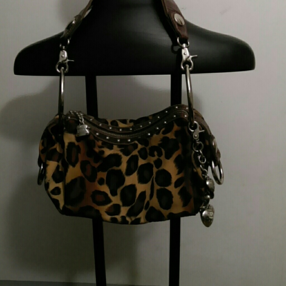 Designer cheetah print bag